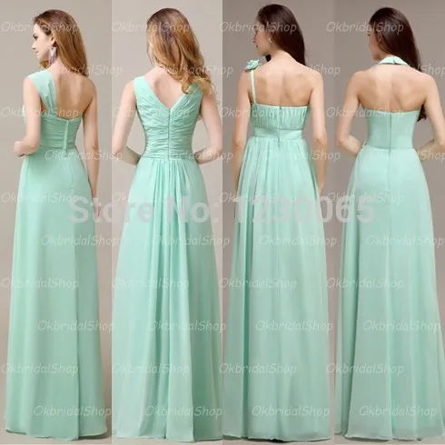 Vestidos noiva Скидка Длинные Мятные шифоновые неодинаковые платья подружек невесты Формальные на заказ новые длинные платья с цветами