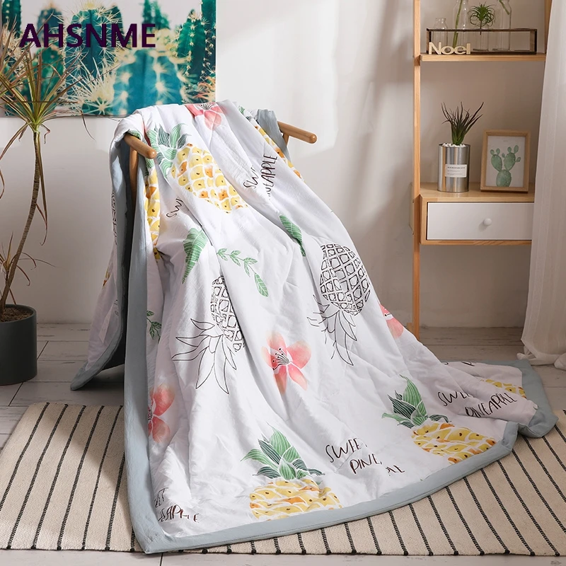 AHSNME 150x200/200x230 см летнее стеганое одеяло из полиэфира, помытое Хлопковое одеяло, специальное изделие из морщин, очень мягкое, летнее, Осеннее
