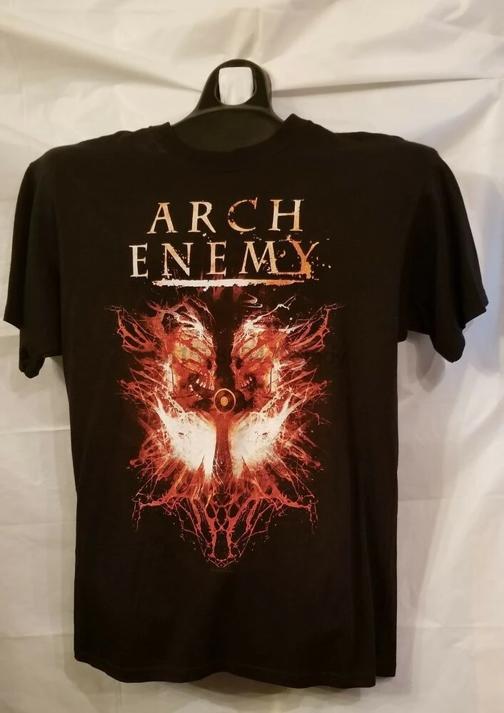 ARCH ENEMY-T-SHIRT-TYRANTS EVIL-N.A.TOUR 2010-2SD-DEATH METAL-MLXL | Мужская одежда