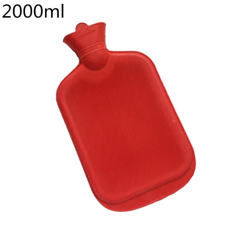 red 2000ml Hoomall 250/2000 мл Зимняя Теплая бутылка для воды Толстые грелки портативный ручной подогреватель резиновая карманная ручная сумка для горячей воды - Цвет: red 2000ml