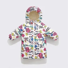 

Kids Coat Winter Parka Long Jacket Down Padded Outerwear Long Cartoon Clothes For Boy Girl Toddlers