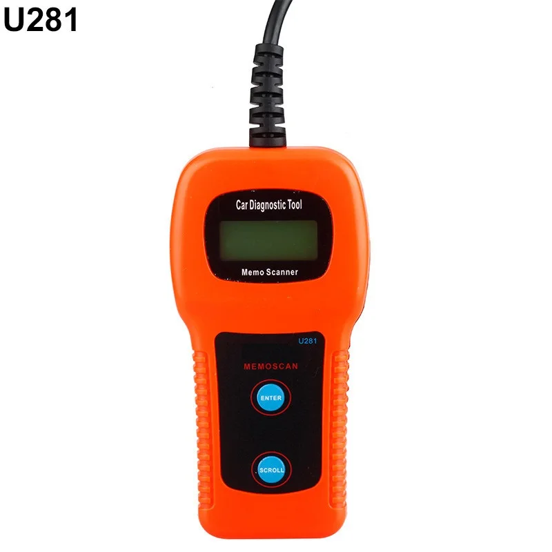 OBD2 CAN U281 автомобильный считыватель кодов сканер Memo диагностический инструмент Memoscan CAN-BUS OBD2 двигатель подушка безопасности Автосканер двигателя для audi для V W