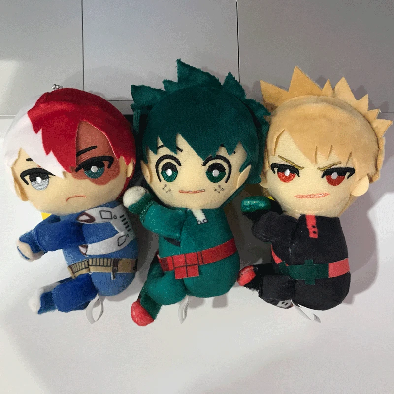 Аниме Мой герой Academy izku Bakugou Shouto hug плюшевые подвесные игрушки 10 см мягкие куклы подарок