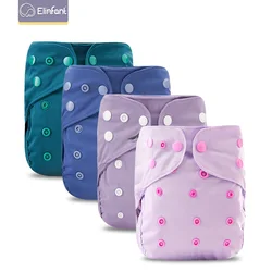 Elinfant fralda de pano infantil, novidade, bebê, capa, impermeável, desenho, bebê, lavável, fraldas, bolso, reutilizáveis, de pano