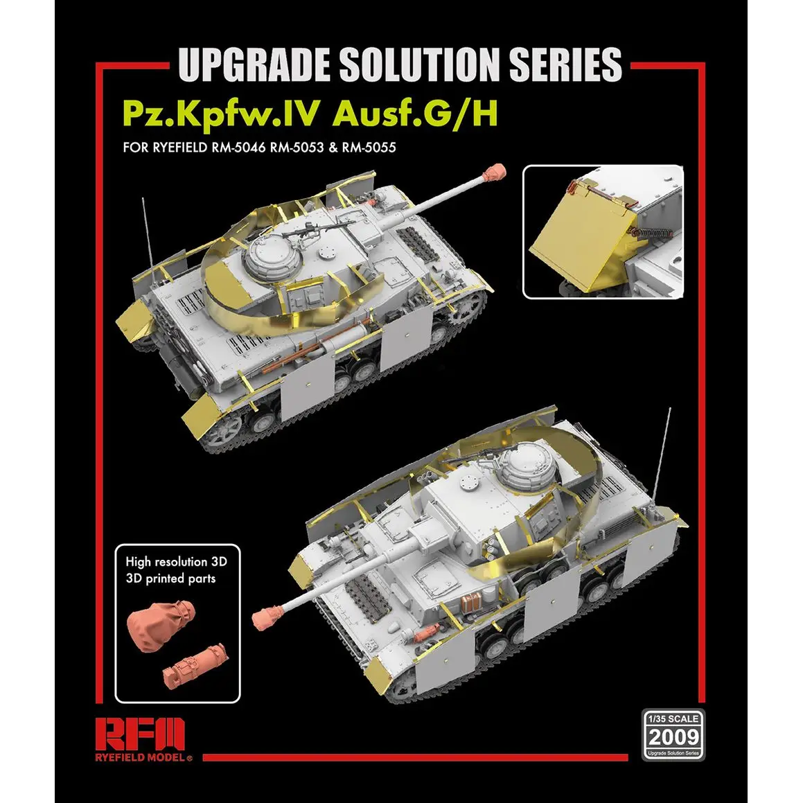 

Комплект обновлений RYEFIELD для Pz.Kpfw.IV Ausf.G/H, модель RFM RM-2009 1/35