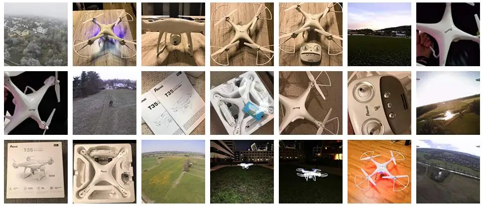 Potensic T35 2,4 ГГц Радиоуправляемый Дрон 1080P Wifi FPV HD камера удержание высоты один ключ возврат/посадка взлет Безголовый Радиоуправляемый квадрокоптер Дрон