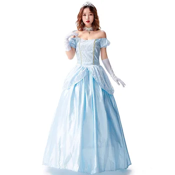 

Cute Castle Princess Costume Prom Queen Cosplay Dress Women Halloween Costume For Adult