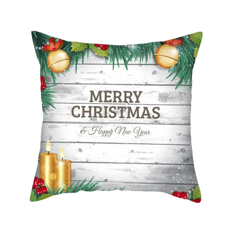 Fuwatacchi, рождественские наволочки для подушки, Рождественский колокольчик, Подарочный чехол для подушки для дома, дивана, декоративные подарочные наволочки 45*45 см - Цвет: PC11530