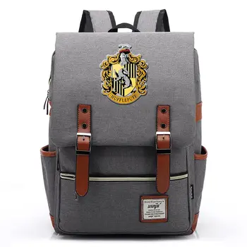 

Gift Fashion Magic School Snake Lion Eagle Buckle Children School bag Teenagers Student Schoolbags Women Bagpack Men Backpack