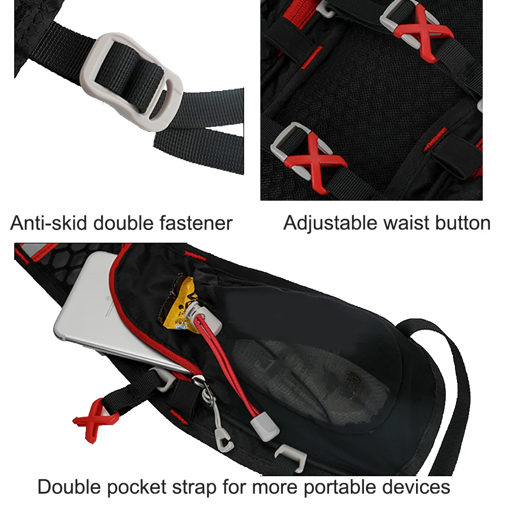 5L Unisex Outdoor Sport Running Bag Jogging Cycling Bicycle Backpack Rucksack Hydration Sport Bags Light Waterproof Riding Bag