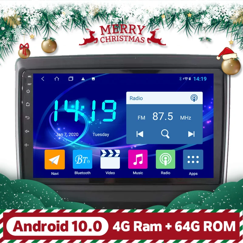 4 ГБ ОЗУ Android 10 автомобильное радио для Isuzu D-MAX DMAX 2020 IPS экран 9 дюймов GPS Навигация