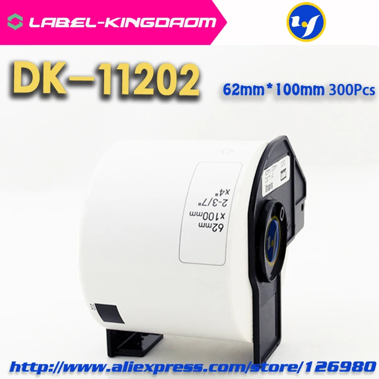 DK-11202 1 рулон брата совместимый для Brother этикетка DK-11201 DK-11202 DK-11204 DK-11208 DK-11209 DK-22205 DK-22210 DK-22225 DK-22243 - Цвет: DK-11202