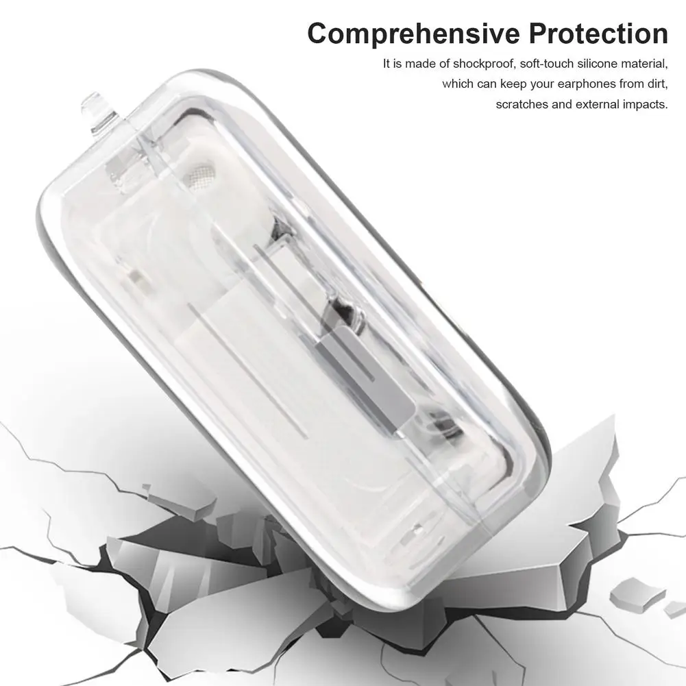 

Soft Silicone Case For NothingEar1 Earbuds Transparent Shell Wireless Earphone Waterproof Bluetooths Headset Charger Box Case