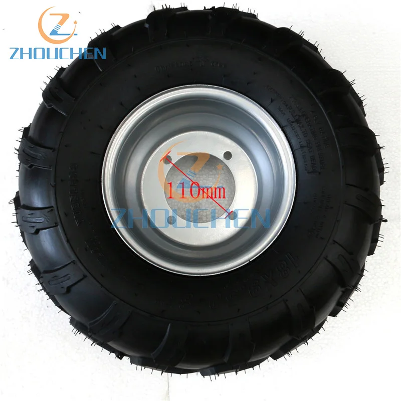 2 шт. 18X9. 50-8 дюймов обод заднего колеса+ массивные шины Quad Dirt Bike ATV багги
