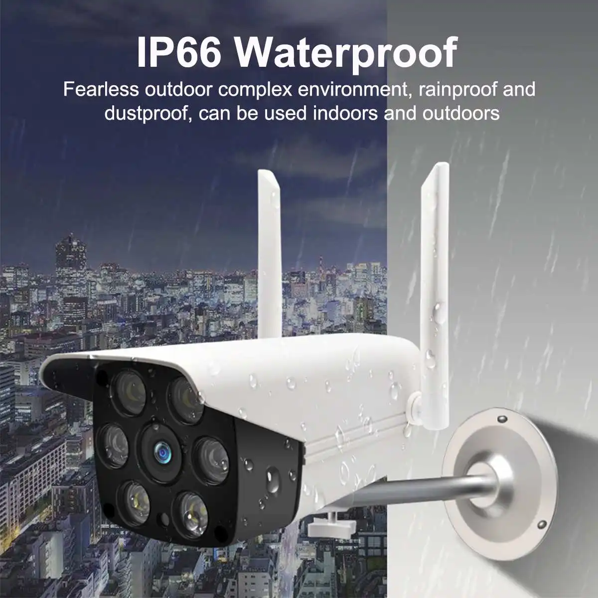 1080P 1MP+ 2MP IP66 Водонепроницаемая уличная IP камера, двойной светильник, сетевая камера, беспроводная камера наблюдения, автоматическое отслеживание