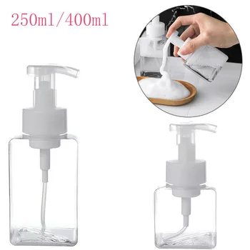 

250/400ml Clear Foaming Bottle Liquid Soap Whipped Mousse Points Bottling Shampoo Lotion Shower Gel Foam Pump Bottles Wholesale