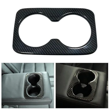 

DWCX Carbon Fiber Rear Water Cup Holder Cover Trim Fit For Jeep Grand Cherokee 2011 2012 2013 2014 2015 2016 2017 2018