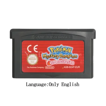 

For Nintendo GBA Video Game Cartridge Console Card Poke Series Mystery Dungeon Red Rescue Team EU Version