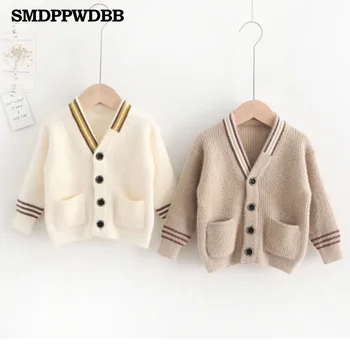 

Autumn Winter Cotton Sweater Top Baby Children's Clothing Boys Girls Knitted Cardigan Sweater Kids Spring Wear New