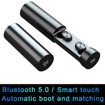 

TWS 5.0 Bluetooth Earphones Wireless Touch Headphones Sports Headset Ear Buds with Dual Microphone with Charge Box for Android