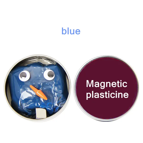 Магнитный резиновый грязевой Пластилин Handgum ручные резинки магниты из глины Магнитный Пластилин феррофлюид DIY креативные игрушки многоцветный - Цвет: Синий