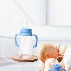 Transparent White Weaning Aid Breastfeeding Straws 60cm Baby Feeding Bottle  Baby Bottle