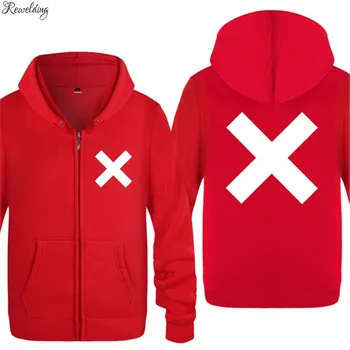 

Mens Hoodie The XX Rock Band Printed Zipper Hoodies Men Hip Hop Fleece Long Sleeve Jacket Coat Skate Sweatshirt Homens Moletom