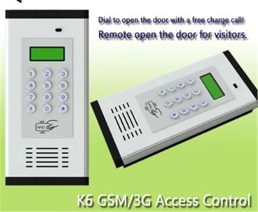US $100.00 GSM 2G Apartment Intercom Access Control System Dial Remote Open Door K6