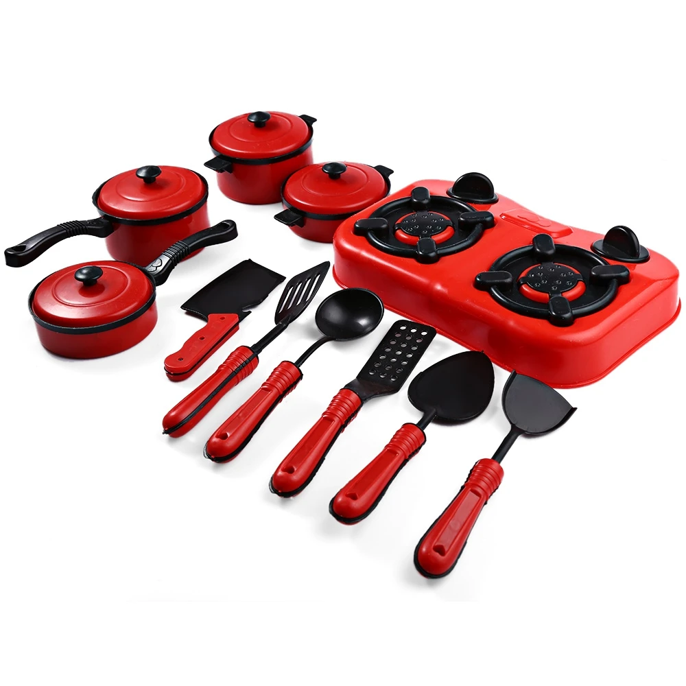 

11Pcs/set Simulation Kitchen Utensils Toys Cooking Cookware Children Kitchen Tableware Pretend Role Play Education Toy for Kids