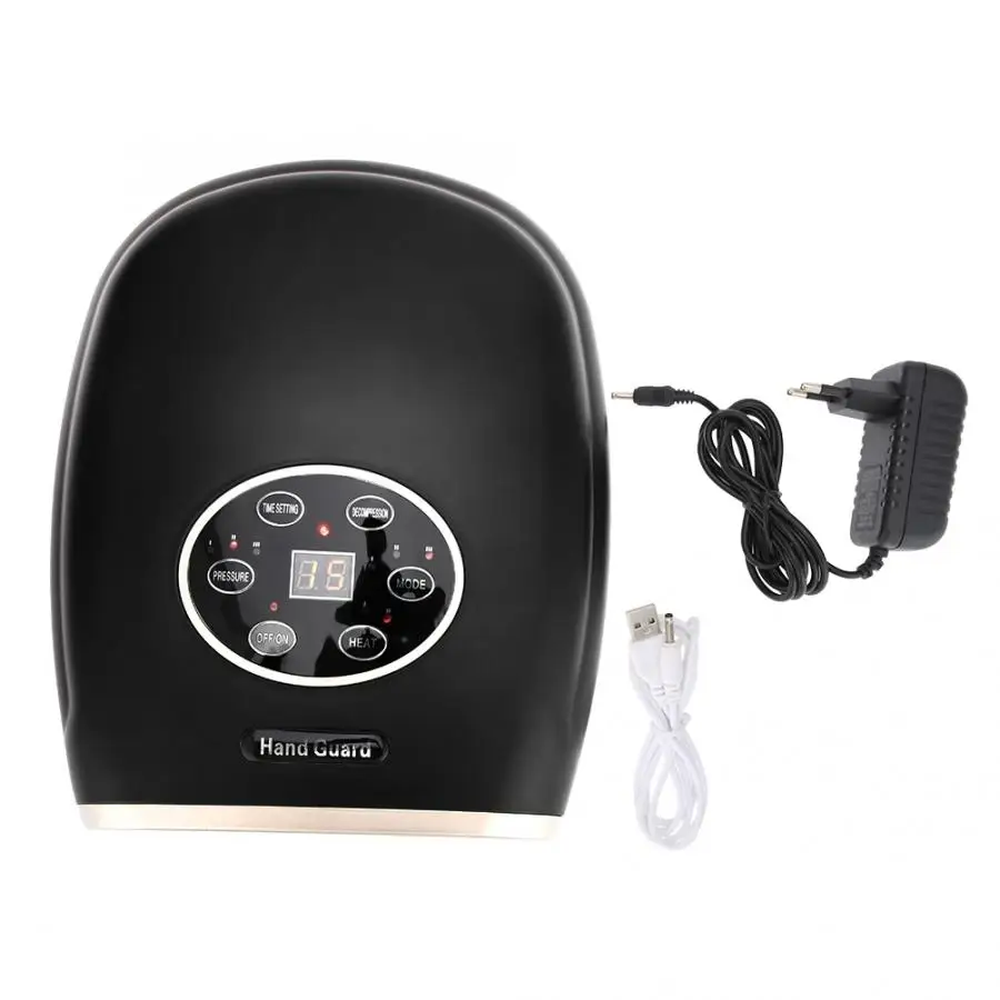 Black EU PLUG Электрический ручной массажер офисный домашний Пальчиковый акупунктурный массаж для снятия боли инструмент для ухода за руками Электрический ручной массажер - Цвет: Black EU PLUG