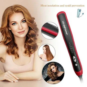 

Professional Hot Comb Beard Straightener For Men Women Detangling Hair Brush Szczotka do wLosow Brosse a cheveux Haarborstel