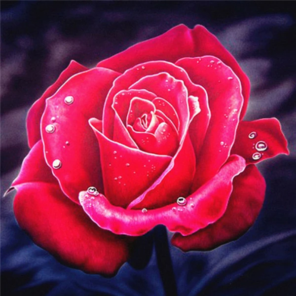 AZQSD Алмазная Вышивка Цветы ручная работа алмазная картина Роза картина Стразы Алмазная мозаика домашний декор ремесла подарок - Цвет: rose 4030