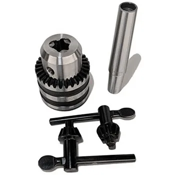 

SHGO HOT-1/2 Inch JT33 Drill Chuck 2 MT Arbor/Mount for Lathes and Drill Presses Two Keys