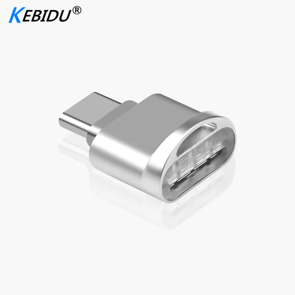 Kebidu портативный мини OTG кардридер Тип C Micro SD TF кардридер адаптер USB 3,1 кардридер для телефона