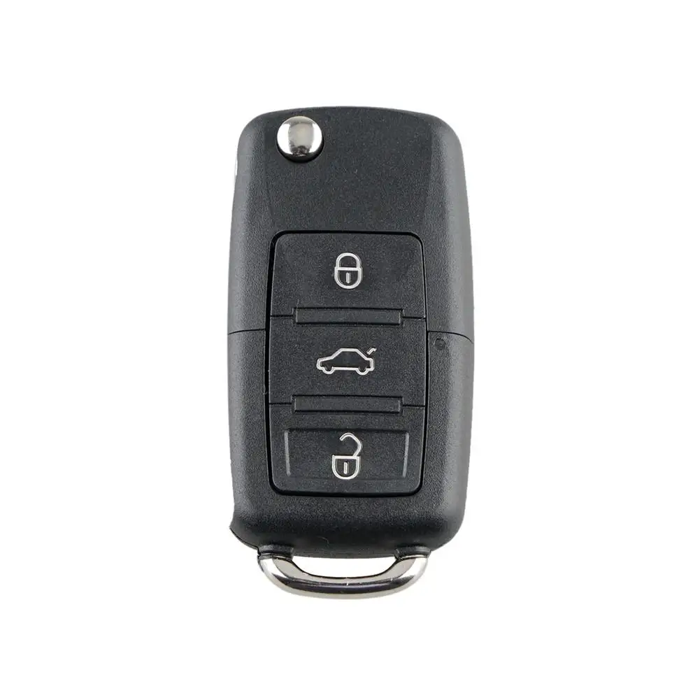 3 Buttons Flip Folding Smart Remote Car Key Fob For VW Volkswagen PASSAT Polo Skoda Seat 1J0959753DA 434Mhz With ID48