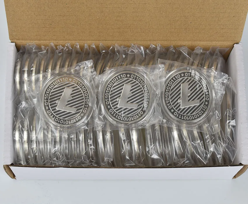 

50pcs/Lot Collectibles Litecoin coin LTC Coin Commemorative Coins For Souvenir