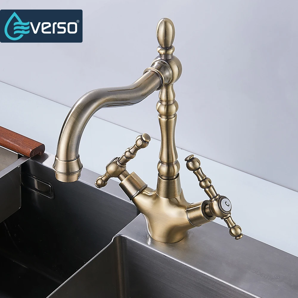 Высококачественный кухонный смеситель EVERSO Бронзовый Смеситель для воды