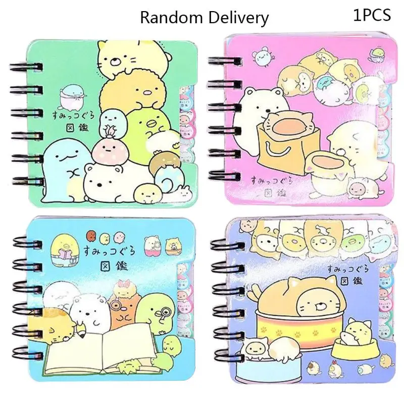 

Cute Cartoon Spiral Coil Notebook Paper Journal Diary Planner Notepad School