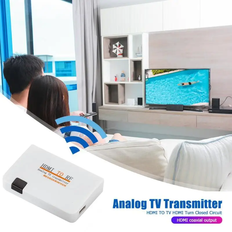 HDMI в РФ ЕС вилка аналоговый сигнал ТВ коробка передатчика с пультом дистанционного управления