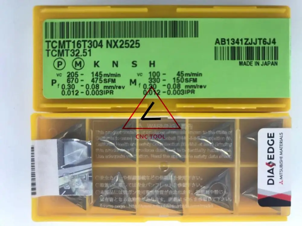 

TCMT 16T304 NX2525 10 шт. оригинальная Поворотная вставка DIAEDGE