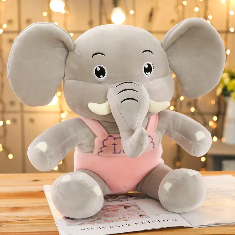 45-75 см розовый/серый милая кукла плюшевые игрушки мягкие животные чучело слонов кукла ребенок успокаивающая Кукла Kawaii Seabird подарок для детей девочка - Цвет: Серый