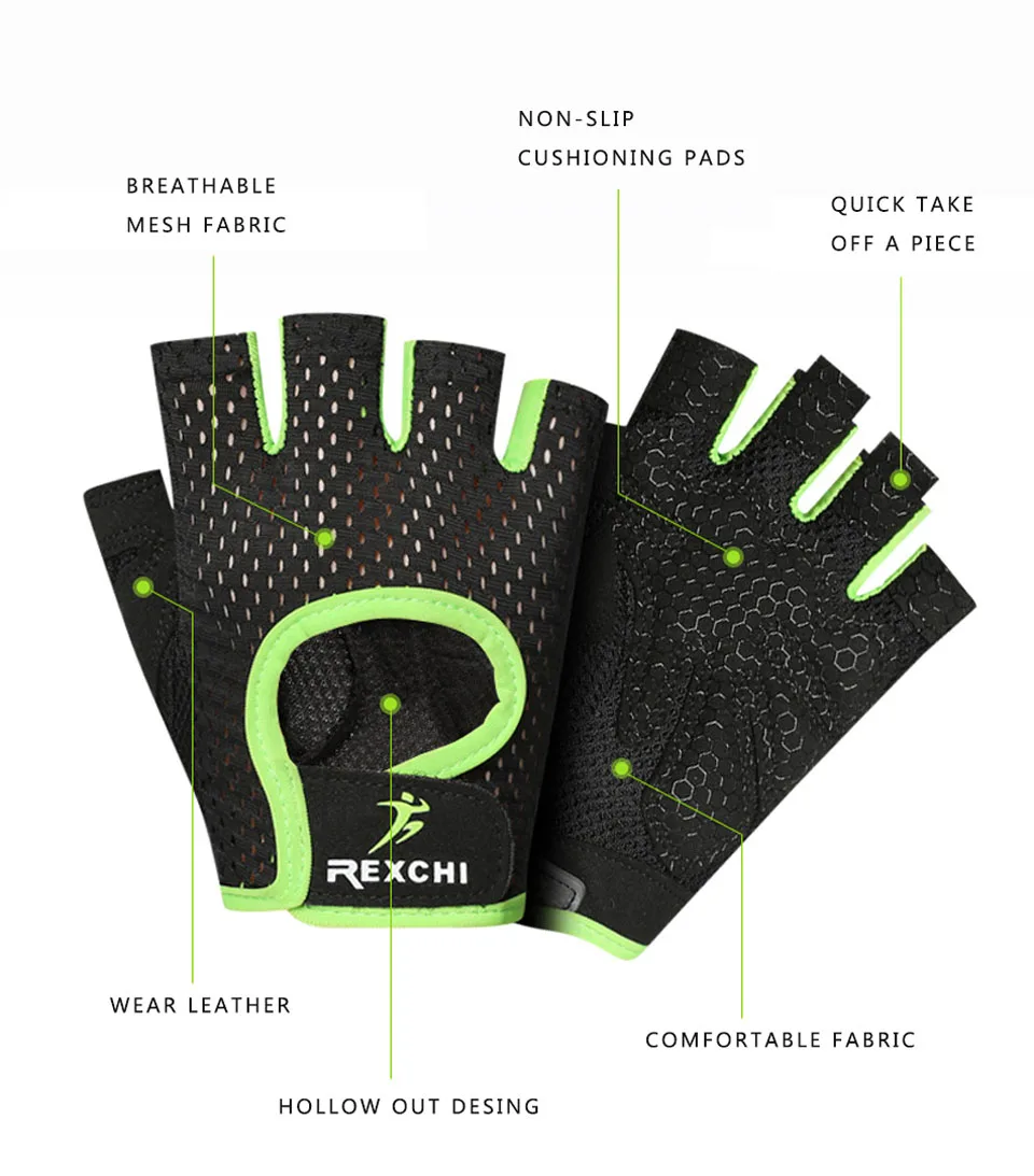 Workout Weight Lifting Training Gloves for Women Men Fitness Sports Body Building Gymnastics Grips Gym Hand Palm Wrist Protector weightlifting gloves