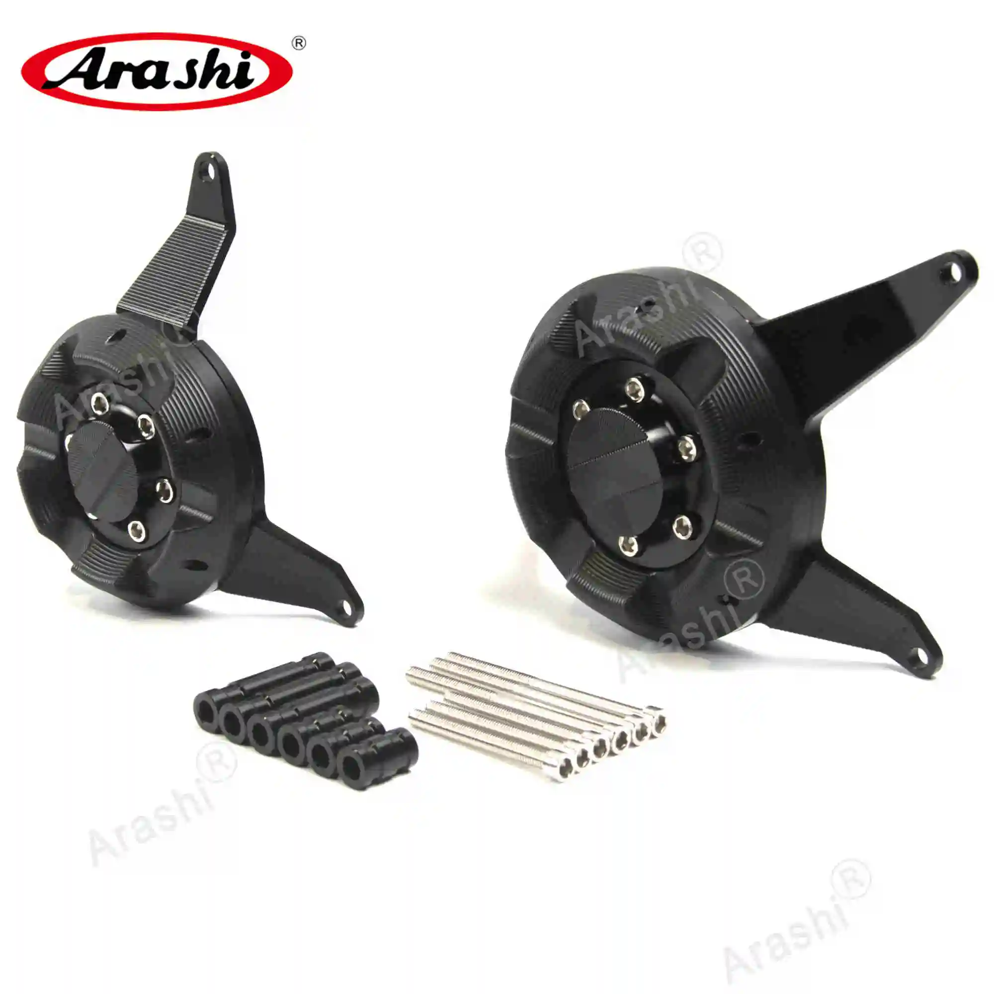 Black Чехол для мотоцикла с ЧПУ, защитный чехол для KAWASAKI Z650 2013-, аксессуары для мотоциклов, защита двигателя - Color: Black