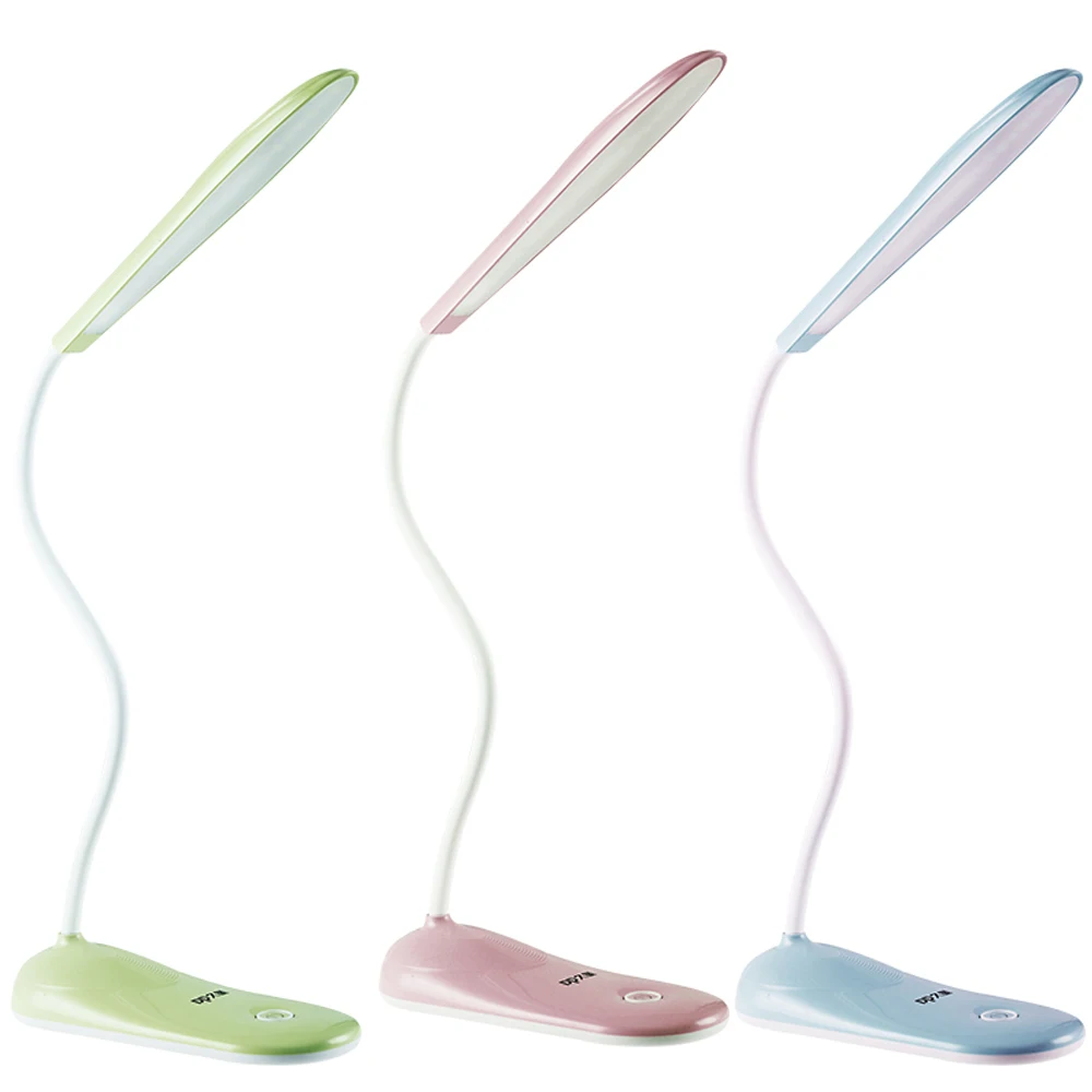 

SUCHME LED Table Lamp Rechargeable Reading Lamp Touch Switch Stepless Dimming LED Table Lamps Study Flexible Hose Schemerlamp