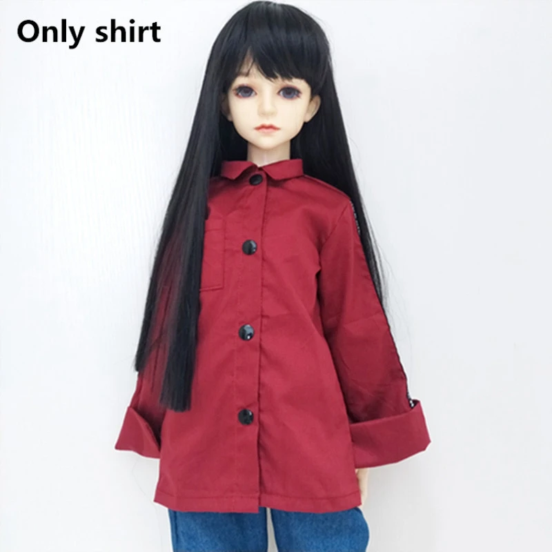 ZJF171-2 Кукольная одежда модная длинная рубашка 1/3 1/4 1/6 BJD SD мягкого плюша; аксессуары для куклы игрушка для детей платье ручной работы Одежда для куклы, ежедневная Костюмы игрушки - Цвет: ZJF171-2