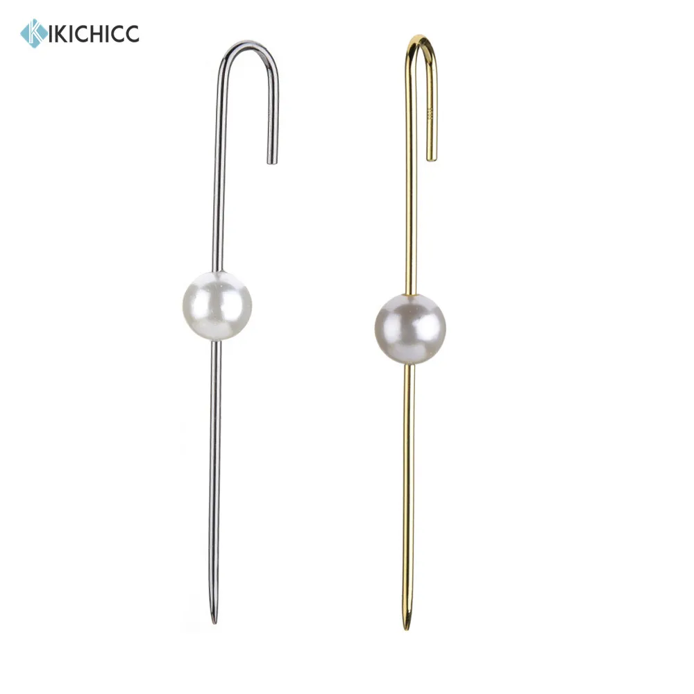 Kikichicc 925 Sterling Silver Pearl Long Line Thread Pin Earring 2020 Nightmare Before Night Crystal Zircon CZ Jewelry Best Gift | Украшения