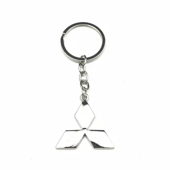 

1PCS 3D Metal alloy Car Styling Fashion Keychain Key Chain Key Rings For Mitsubishi asx outlander xl 3 lancer pajero 4 l200