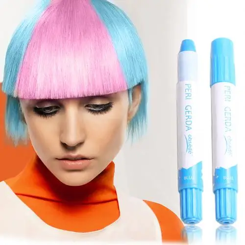 Light Blue Профессиональный смываемый временный меняющий разноцветная краска для волос Краска Карандаш мелок ручка краска для волос уход за волосами и Стайлинг - Цвет: Light Blue