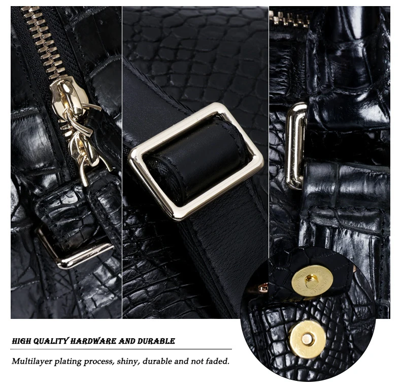 YILUNXI Light luxury travel bag Crocodile leather bag High capacity luggage Business travel package Short-distance travel bags