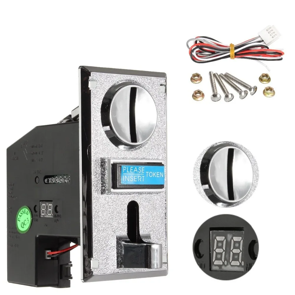 

Arcade Machine Multi Coin Acceptor Electronic Roll Down Coin Acceptor Selector Mechanism Vending Machine Mech Arcade Game